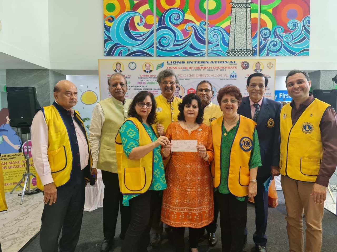 Lions Club volunteers serving community